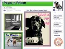 Tablet Screenshot of pawsinprison.com